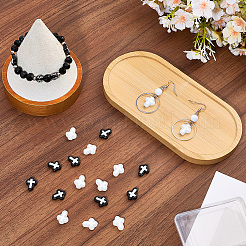 20 шт. двухцветные окрашенные стеклянные бусины&nbsp;BLOW-SC0001-02