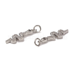 Латунные микро проложить кубического циркония подвески&nbsp;KK-E068-VB311