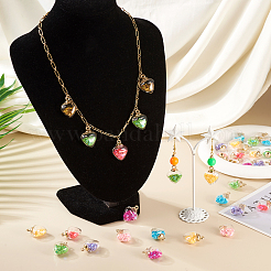 32 шт. подвеска в виде стеклянной бутылки 8 цветов&nbsp;GLAA-TA0001-36