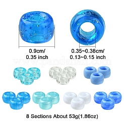 424 г 8-х цветных акриловых бусин&nbsp;KY-FS0001-22B