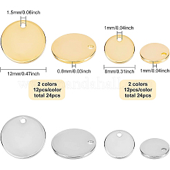 48шт 4 цвета латунные подвески&nbsp;KK-BC0002-18-NF