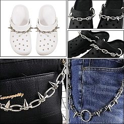 2 Stück Schuhketten aus Messing und Legierung.&nbsp;HJEW-SP00013