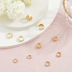 5 пара серег-колец в 5 стилях с латунным микропаве из прозрачного кубического циркония&nbsp;EJEW-BBC0002-01