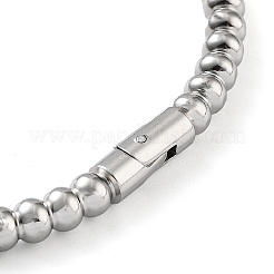 Некорневой браслет из нержавеющей стали 201 с шарнирным креплением&nbsp;STAS-Z057-01D