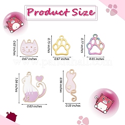 Подвески из сплава эмали 32шт 16 стиля&nbsp;ENAM-SZ0003-11