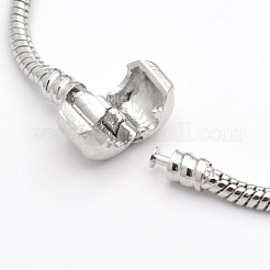 Lega ala perline stile braccialetti europei&nbsp;BJEW-P049-20A