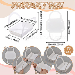 Boîtes à biscuits en papier kraft&nbsp;CON-WH0115-99B
