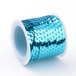 Perle di paillette in plastica ecologica&nbsp;PVC-Q092-6mm-11