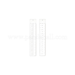 2 Stück 2 Stile Acryllineale&nbsp;AJEW-WH0270-327