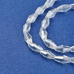 Стеклянные бусины с гальваническим покрытием &nbsp;X-EGLA-R020-8x4mm-13