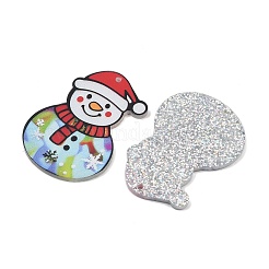 Подвески из непрозрачного акрила с принтом на рождественскую тематику&nbsp;LS-OACR-B037-03