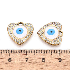 Подвески из нержавеющей стали 304 со стразами&nbsp;STAS-N110-48A-G