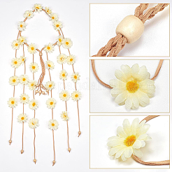 Ткань подсолнух хиппи повязка на голову цветочная корона&nbsp;OHAR-WH0011-12C