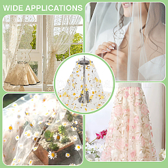 Milchfaser-Netzstoff mit Blumenmuster&nbsp;DIY-WH0888-09C