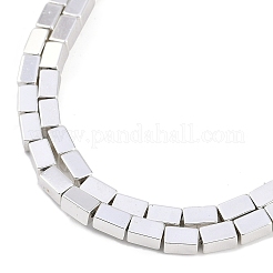 Brins de perles d'hématite non magnétiques synthétiques galvanisées&nbsp;G-C156-01