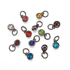 48 шт. 12 цвета сплава со стразами подвески&nbsp;FIND-TA0001-36B
