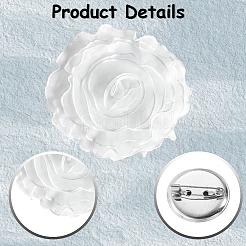 1 шт. броши-цветы из полиэстера&nbsp;JEWB-CN0001-08A