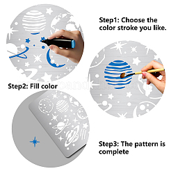 Трафареты для штампов из нержавеющей стали&nbsp;DIY-WH0238-130