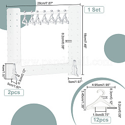 1 set di espositori per orecchini in acrilico trasparente&nbsp;EDIS-PH0001-20