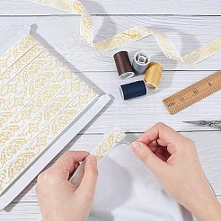 Вышивка лентами из поликоттона в этническом стиле&nbsp;OCOR-WH0066-22B