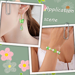 400 шт. Прозрачные акриловые бусины&nbsp;TACR-PA0001-12