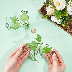 1 paio di braccialetti da donna con polsino in PVC e filo di ferro per la parte superiore del braccio&nbsp;AJEW-GF0014-18A
