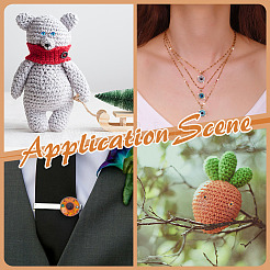 100 шт. 10 стеклянных кабошона с узором «глаз»&nbsp;DIY-ME0002-15