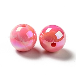 УФ-покрытие непрозрачные радужные переливающиеся акриловые бусины&nbsp;MACR-D063-01A-07