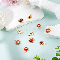 10 pendentif en laiton émaillé&nbsp;KK-TA0008-88