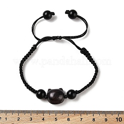 Bracelets en perles de résine à tête de chat&nbsp;BJEW-L701-02B
