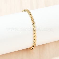 Браслеты-цепочки из нержавеющей стали 304 для женщин&nbsp;BJEW-Z143-05G