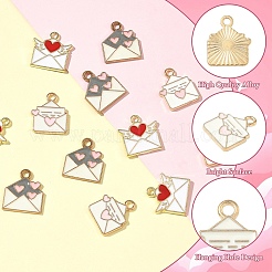 12шт 3 стиля подвески из сплава с эмалью&nbsp;ENAM-YW0006-80