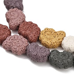 Бусы из натуральной лавы&nbsp;G-G347-01A