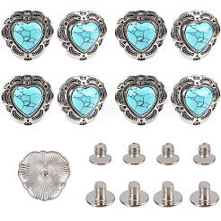 8 sachet de rivets décoratifs en alliage&nbsp;BUTT-CP0001-21