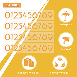 Wasserfeste selbstklebende Bastelsticker&nbsp;DIY-GF0002-59C-03