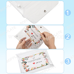 2 шт. портативная прозрачная сумка для кистей для макияжа из ПВХ&nbsp;MRMJ-SP0001-12C