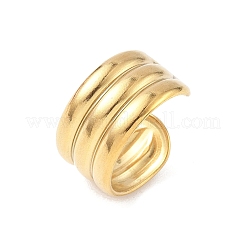 304 Edelstahl klobige Manschettenringe&nbsp;RJEW-S626-02G