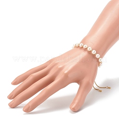 Pulseras redondas de perlas naturales&nbsp;BJEW-JB06260-04