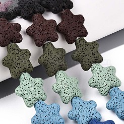 Бусы из натуральной лавы&nbsp;G-N257-23A-01