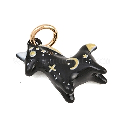Pendentifs en laiton peints&nbsp;KK-D256-02B