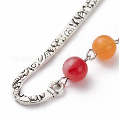 Marcapáginas de aleación de estilo tibetano para el día de halloween.&nbsp;AJEW-JK00165-02