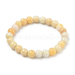 Bracelets extensibles en perles rondes en verre craquelé opaque pour femmes&nbsp;BJEW-PH01819-03