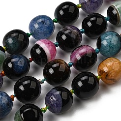 Природный агат бисер нитей&nbsp;G-F820-B01-01