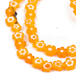 Ручной работы стеклянная бусина тысячецветник нитей&nbsp;LAMP-N029-017A-05