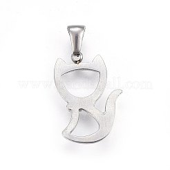 Не тускнеющие полые подвески в виде котят из нержавеющей стали марки 304&nbsp;LS-STAS-P209-28P