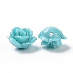 Синтетический коралл 3 г цветок розы бисер&nbsp;CORA-A006-15mm-033