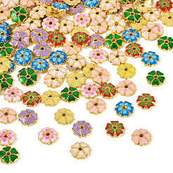 160 шт. 8-цветные эмалевые колпачки для бусин&nbsp;FIND-TA0008-39