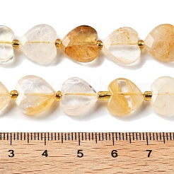 Бусы из натурального желтого гематоидного кварца&nbsp;G-B044-B18-01
