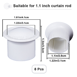 Testa del bastone per tende in plastica&nbsp;FIND-WH0419-86C