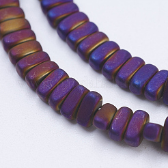Chapelets de perles en hématite synthétique sans magnétiques&nbsp;G-J382-2x4x2mm-A05-F